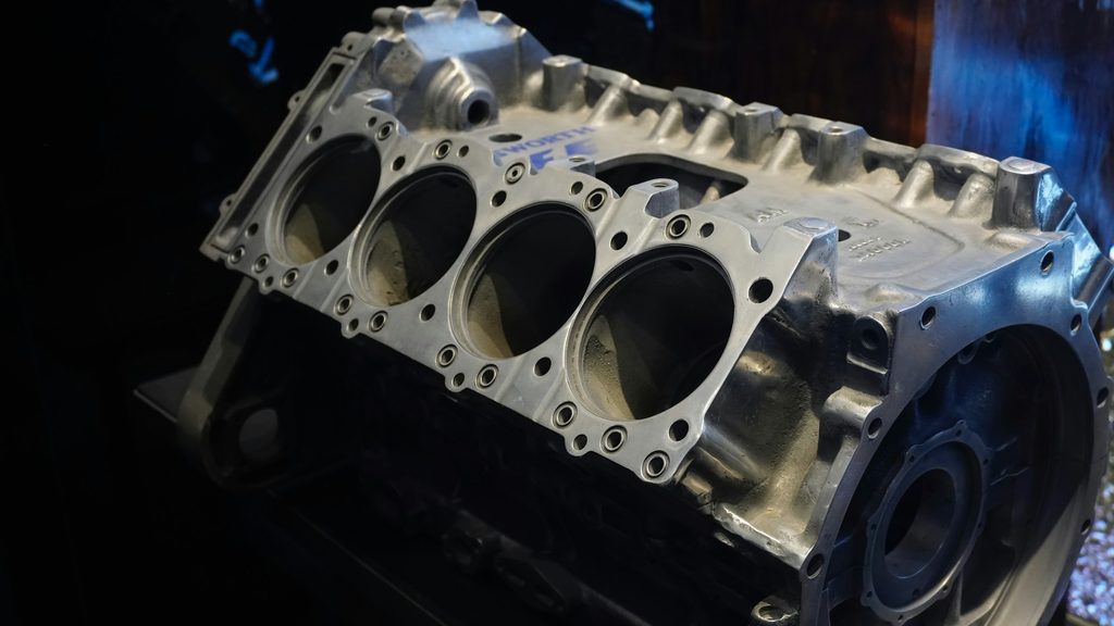 CNC machined engine block